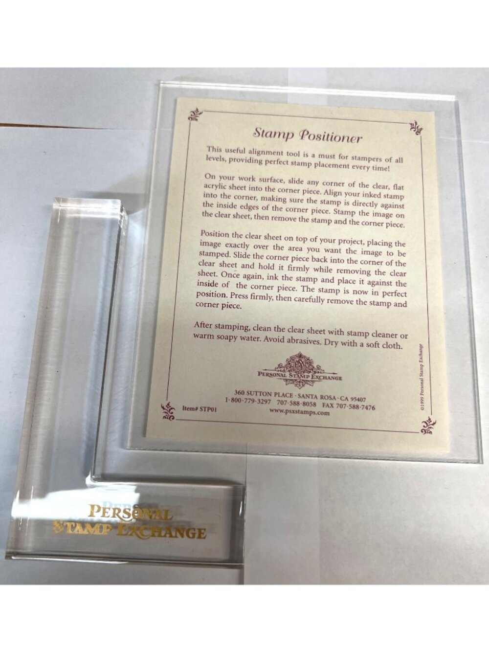 Stamp Positioner By Personal Stamp Exchange For Accurate Stamp Alignment
